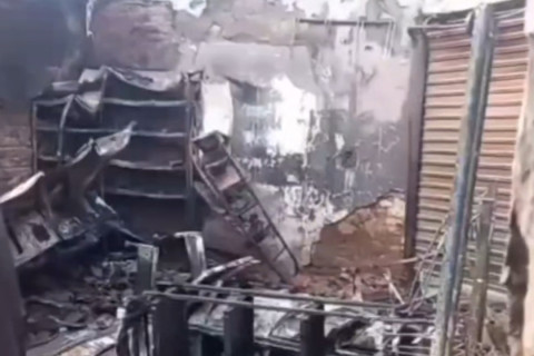 Comércio é destruído por incêndio na zona rural de Quiterianópolis