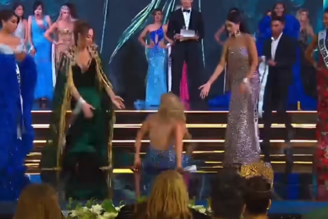 Miss Brasil gaúcha cai no palco após terminar em 5° lugar no concurso