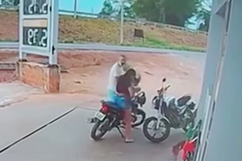 Mulher é agredida pelo marido após confusão em posto de gasolina