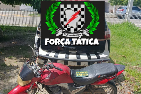Força Tática de Nova Russas recupera motocicleta furtada em Ararendá