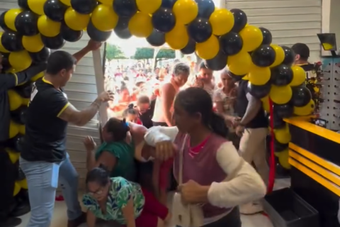 Inauguração de loja termina em tumulto em Farias Brito