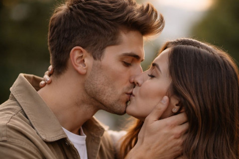Em média, ao longo da vida, uma pessoa chega a beijar cerca de 21 pessoas.
