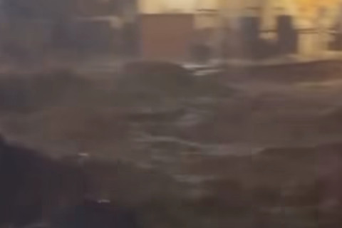 Temporal provoca alagamentos na Vila de Jericoacoara