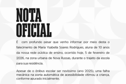 Prefeita Giordanna Mano decreta luto oficial após morte de estudante em transporte escolar em Nova Russas