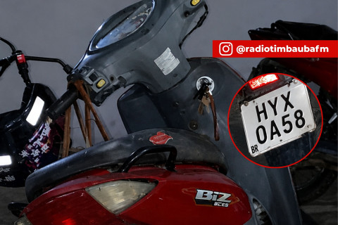 Mais uma motocicleta é furtada no calçadão da ponte enquanto proprietário trabalhava