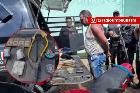 Homem é preso ao tentar arremessar drogas para dentro de presídio no Cariri