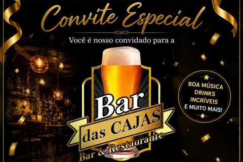 Vem aí a grande inauguração do Bar e Restaurante das Cajás! ✨