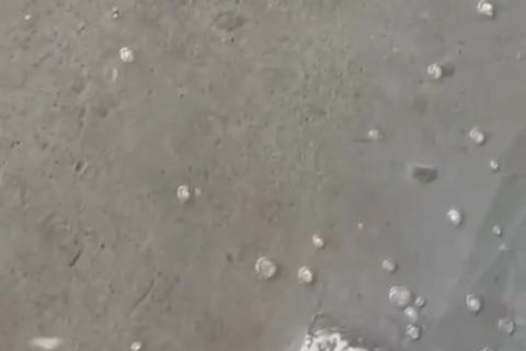 Moradores de Poranga, no Ceará, registram chuva de granizo
