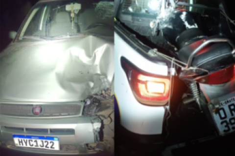 Colisão entre carro e moto deixa homem em estado grave em Crateús