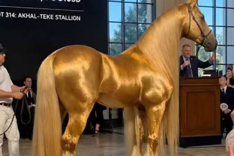 O impressionante “Cavalo de Ouro” vale cerca de R$ 70 milhões