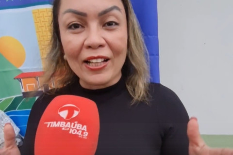 Michelle Veras fala sobre avanços da educação na escola Francisco Inácio de Carvalho