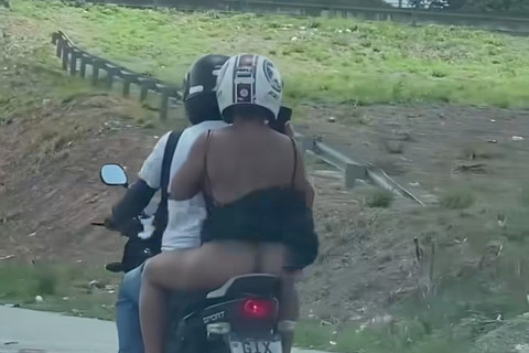 Cena inusitada chama atenção e viraliza nas redes durante a folia