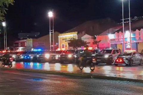 Sobral tem noite de forte movimentação policial com grande presença de viaturas